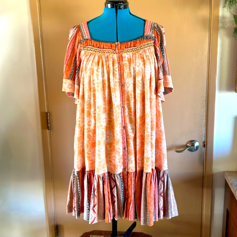 Boho style tunic dress